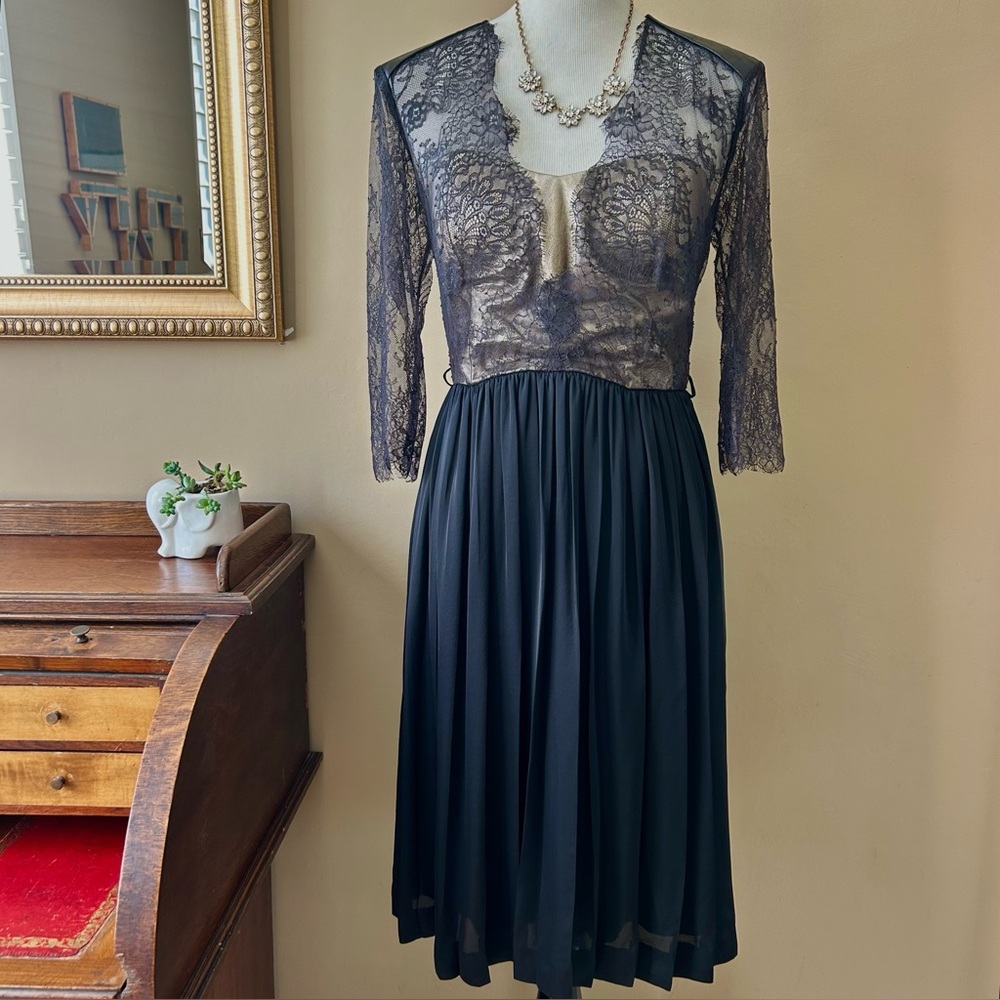 Lace and Leather Dress